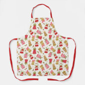 ヴィンテージクリスマスベルズエプロン エプロン (正面)