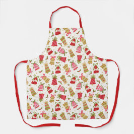 ヴィンテージクリスマスベルズエプロン エプロン