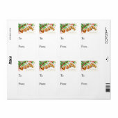 ヴィンテージクリスマスベルズギフトラベル ラベル (フルシート)