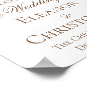 ヴィンテージクリスマスベルミニマリストホリデ結婚ーズ ポスター (角)