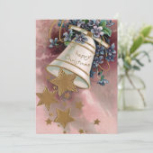 ヴィンテージクリスマスベル忘れスターズ&メノー シーズンカード (スタンド正面)