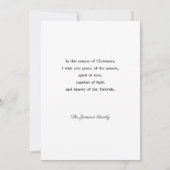 ヴィンテージクリスマスベル忘れスターズ&メノー シーズンカード (裏面)