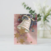 ヴィンテージクリスマスベル忘れスターズ&メノー ポストカード (スタンド正面)