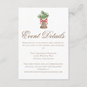 ヴィンテージクリスマスベル結婚ズイベント詳細 エンクロージャーカード (正面)