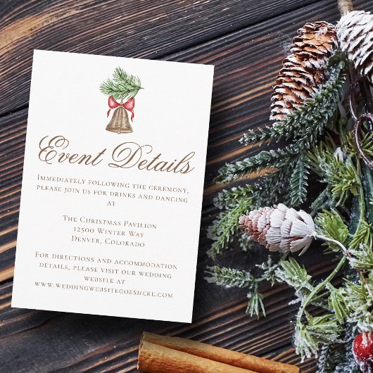 ヴィンテージクリスマスベル結婚ズイベント詳細 エンクロージャーカード