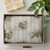 ヴィンテージクリスマスベル音楽 薄葉紙 (ギフト)