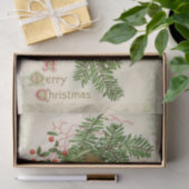 ヴィンテージクリスマスベル（エバーグリーン）ティッシュペーパー 薄葉紙 (ギフト)