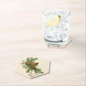 ヴィンテージクリスマスベル（エヴァグリーン）紙コースター ペーパーコースター (インサイチュ)