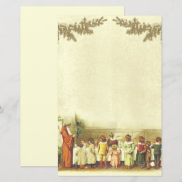 ヴィンテージクリスマスベージュの人々