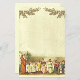 ヴィンテージクリスマスベージュの人々