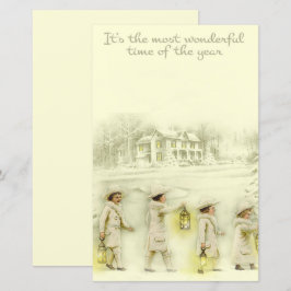 ヴィンテージクリスマスベージュの人々