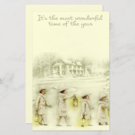 ヴィンテージクリスマスベージュの人々