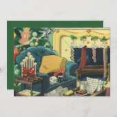 ヴィンテージクリスマスペットin the Living Room シーズンカード (正面/裏面)