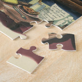 ヴィンテージクリスマスペットin the Living Room ジグソーパズル (側面)