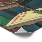 ヴィンテージクリスマスペットin the Living Room ポスター (角)