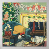 ヴィンテージクリスマスペットin the Living Room ポスター (正面)