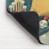 ヴィンテージクリスマスペットin the Living Room マウスパッド (コーナー)