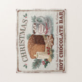 ヴィンテージクリスマスホットチョコレートバー ジグソーパズル (縦)