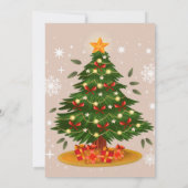 ヴィンテージクリスマスホリデイ招待状 招待状 (裏面)