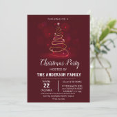 ヴィンテージクリスマスホリデイ招待状 招待状 (スタンド正面)