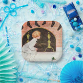 ヴィンテージクリスマスホリデイ ペーパープレート (パーティー)