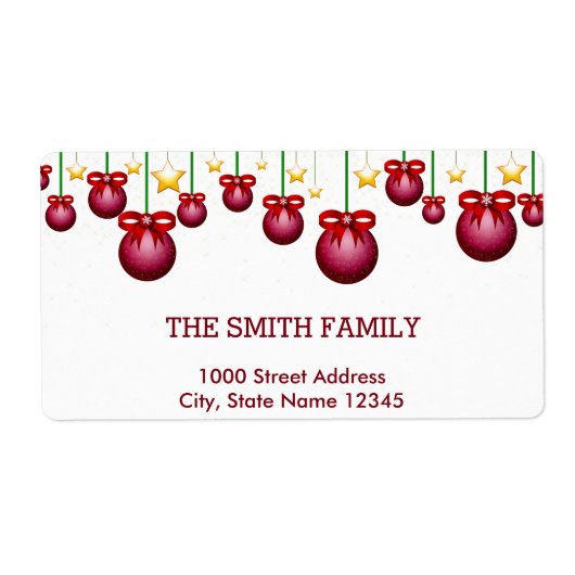 ヴィンテージクリスマスホリデイ ラベル (正面)