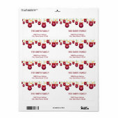 ヴィンテージクリスマスホリデイ ラベル (フルシート)