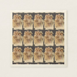 ヴィンテージクリスマスホリデビクトリアンィーナプキンス スタンダードカクテルナプキン