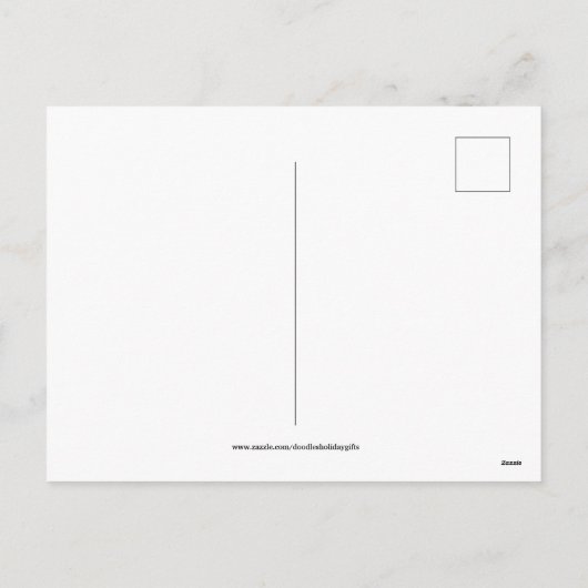 ヴィンテージクリスマスホリデーキッズハガキ シーズンポストカード (裏面)