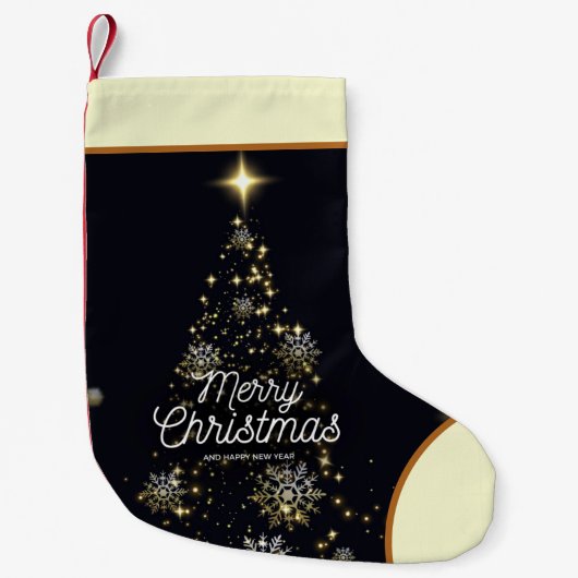 ヴィンテージクリスマスホリデースモールクリスマスストックイン スモールクリスマスストッキング (正面)