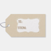 ヴィンテージクリスマスホリデーバルブパーティー追加の名前タグ ギフトタグ (裏面横)