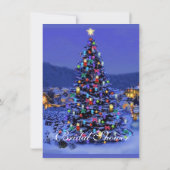 ヴィンテージクリスマスホリデーブライダルシャワーパーティー 招待状 (裏面)