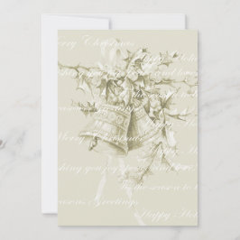 ヴィンテージクリスマスホリデーベルニュートラル シーズンカード