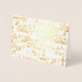 ヴィンテージクリスマスホリデーヴィレッジ 箔カード (正面)