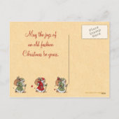 ヴィンテージクリスマスホリーポストカード シーズンポストカード (裏面)