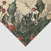 ヴィンテージクリスマスホリー，子供，音楽の分離 薄葉紙 (詳細)