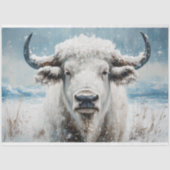 ヴィンテージクリスマスホワイトバッファローデクページ 薄葉紙 (正面)