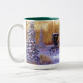 ヴィンテージクリスマスホースキャリッジチルドズスイ ツートーンマグカップ (左)