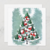 ヴィンテージクリスマスホースライホリデーカード シーズンカード (正面/裏面)