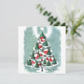 ヴィンテージクリスマスホースライホリデーカード シーズンカード (スタンド正面)