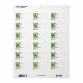 ヴィンテージクリスマスホーリーアンドウーマンギフトラベル ラベル (フルシート)