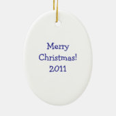 ヴィンテージクリスマスボーイブグラーオーナメント セラミックオーナメント (裏面)