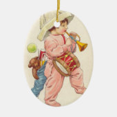 ヴィンテージクリスマスボーイブグラーオーナメント セラミックオーナメント (正面)