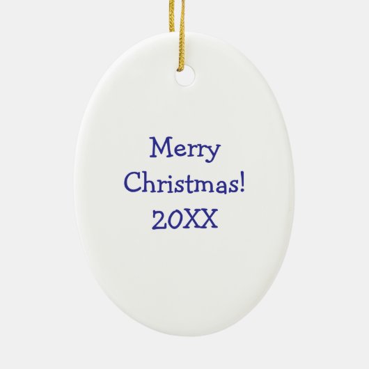 ヴィンテージクリスマスボーイブグラーオーナメント セラミックオーナメント (裏面)