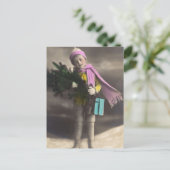 ヴィンテージクリスマスボーイ シーズンポストカード (スタンド正面)