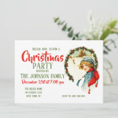 ヴィンテージクリスマスボーイ 招待状 (スタンド正面)