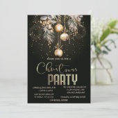 ヴィンテージクリスマスボール花火クリスマス 招待状 (スタンド正面)