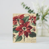 ヴィンテージクリスマスポインセチア植物解体書 (スタンド正面)