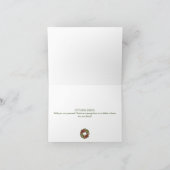 ヴィンテージクリスマスポイントリースグリーティングカード サンキューカード (内部)