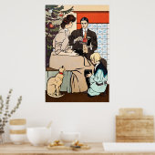 ヴィンテージクリスマスポスター ポスター (キッチン)